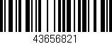 Código de barras (EAN, GTIN, SKU, ISBN): '43656821'