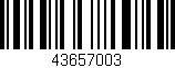 Código de barras (EAN, GTIN, SKU, ISBN): '43657003'