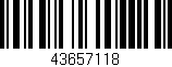 Código de barras (EAN, GTIN, SKU, ISBN): '43657118'