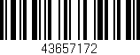 Código de barras (EAN, GTIN, SKU, ISBN): '43657172'