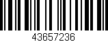 Código de barras (EAN, GTIN, SKU, ISBN): '43657236'