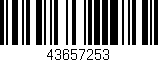 Código de barras (EAN, GTIN, SKU, ISBN): '43657253'