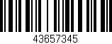 Código de barras (EAN, GTIN, SKU, ISBN): '43657345'