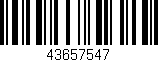 Código de barras (EAN, GTIN, SKU, ISBN): '43657547'