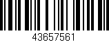 Código de barras (EAN, GTIN, SKU, ISBN): '43657561'