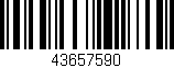Código de barras (EAN, GTIN, SKU, ISBN): '43657590'