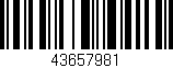 Código de barras (EAN, GTIN, SKU, ISBN): '43657981'