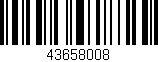 Código de barras (EAN, GTIN, SKU, ISBN): '43658008'