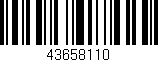 Código de barras (EAN, GTIN, SKU, ISBN): '43658110'