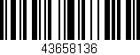 Código de barras (EAN, GTIN, SKU, ISBN): '43658136'