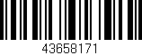 Código de barras (EAN, GTIN, SKU, ISBN): '43658171'