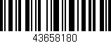 Código de barras (EAN, GTIN, SKU, ISBN): '43658180'