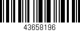 Código de barras (EAN, GTIN, SKU, ISBN): '43658196'