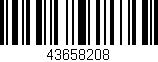 Código de barras (EAN, GTIN, SKU, ISBN): '43658208'