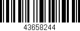 Código de barras (EAN, GTIN, SKU, ISBN): '43658244'