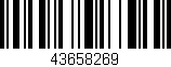 Código de barras (EAN, GTIN, SKU, ISBN): '43658269'