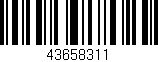 Código de barras (EAN, GTIN, SKU, ISBN): '43658311'