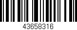 Código de barras (EAN, GTIN, SKU, ISBN): '43658316'