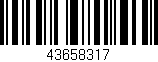 Código de barras (EAN, GTIN, SKU, ISBN): '43658317'