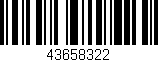 Código de barras (EAN, GTIN, SKU, ISBN): '43658322'
