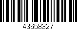 Código de barras (EAN, GTIN, SKU, ISBN): '43658327'