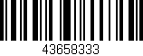 Código de barras (EAN, GTIN, SKU, ISBN): '43658333'