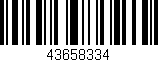 Código de barras (EAN, GTIN, SKU, ISBN): '43658334'