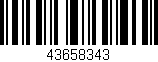 Código de barras (EAN, GTIN, SKU, ISBN): '43658343'