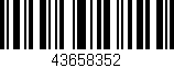 Código de barras (EAN, GTIN, SKU, ISBN): '43658352'