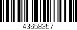 Código de barras (EAN, GTIN, SKU, ISBN): '43658357'