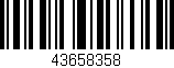 Código de barras (EAN, GTIN, SKU, ISBN): '43658358'
