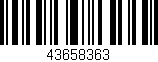 Código de barras (EAN, GTIN, SKU, ISBN): '43658363'