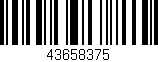Código de barras (EAN, GTIN, SKU, ISBN): '43658375'