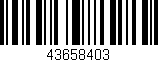 Código de barras (EAN, GTIN, SKU, ISBN): '43658403'