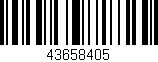 Código de barras (EAN, GTIN, SKU, ISBN): '43658405'