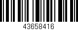 Código de barras (EAN, GTIN, SKU, ISBN): '43658416'