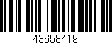 Código de barras (EAN, GTIN, SKU, ISBN): '43658419'