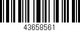 Código de barras (EAN, GTIN, SKU, ISBN): '43658561'