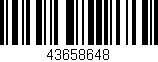 Código de barras (EAN, GTIN, SKU, ISBN): '43658648'