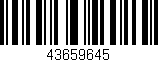 Código de barras (EAN, GTIN, SKU, ISBN): '43659645'