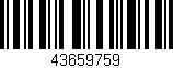 Código de barras (EAN, GTIN, SKU, ISBN): '43659759'