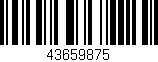 Código de barras (EAN, GTIN, SKU, ISBN): '43659875'