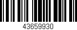 Código de barras (EAN, GTIN, SKU, ISBN): '43659930'