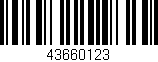 Código de barras (EAN, GTIN, SKU, ISBN): '43660123'