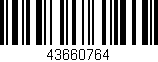Código de barras (EAN, GTIN, SKU, ISBN): '43660764'