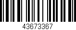 Código de barras (EAN, GTIN, SKU, ISBN): '43673367'