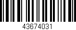 Código de barras (EAN, GTIN, SKU, ISBN): '43674031'