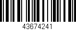 Código de barras (EAN, GTIN, SKU, ISBN): '43674241'