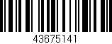 Código de barras (EAN, GTIN, SKU, ISBN): '43675141'