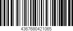 Código de barras (EAN, GTIN, SKU, ISBN): '4367680421065'